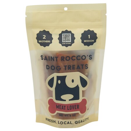 Saint Rocco's Dog Treat Meat Lovers 8 oz - Southeast Pet Online Ordering