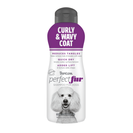 Tropiclean Perfect Fur Shampoo Curly & Wavy Coat 16 oz - Southeast Pet ...