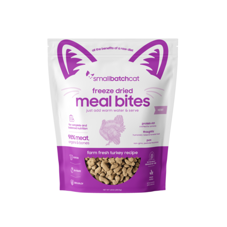 Small Batch Cat FD Mealbites Turkey 10 oz - Southeast Pet Online Ordering