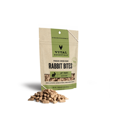 Vital Essentials Cat Treat FD Bites Rabbit .9 oz - Southeast Pet Online ...