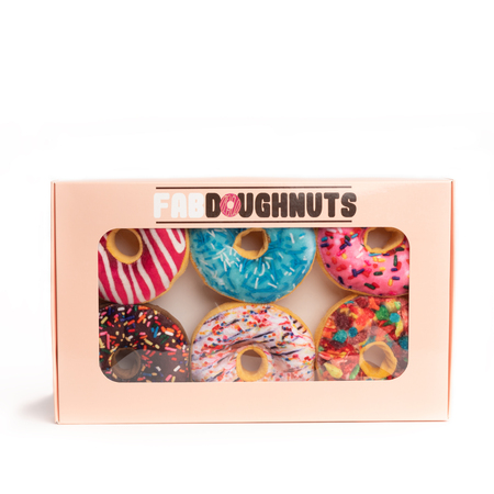 Fab Dog Toy Foodies Box of 6 Donuts 3/Box - Southeast Pet Online Ordering