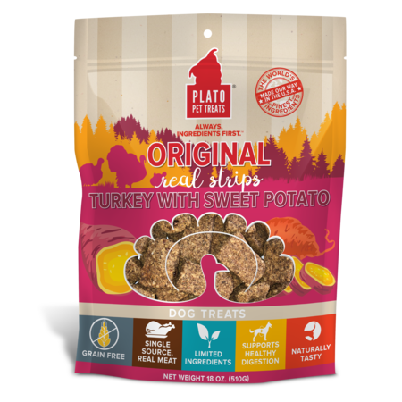 Plato Treat Original Real Strips Turkey & Sweet Potato 18 oz ...