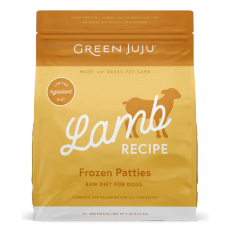 Green Juju Frozen Lamb Patties 6# - Southeast Pet Online Ordering