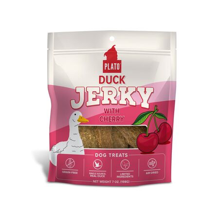 Plato Duck Jerky With Cherry 7 oz - Southeast Pet Online Ordering