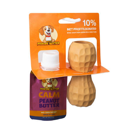Poochie Butter Dog Toy Peanut & Calm Squeeze Pack Medium 2 pc ...