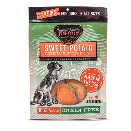 Gaines Family Sweet Potato Chews 14 oz - Southeast Pet Online Ordering